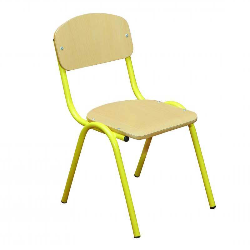 Стілець дитячий ISO, ростова група №3, з покриттям HPL (ТОВ ‘’АЛМАНТ’’) 335х360х645 мм.